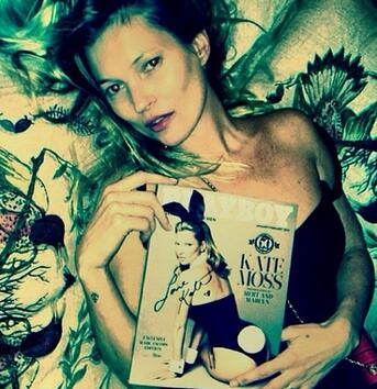 Кейт Мос дибидюс гола за Playboy (18+)