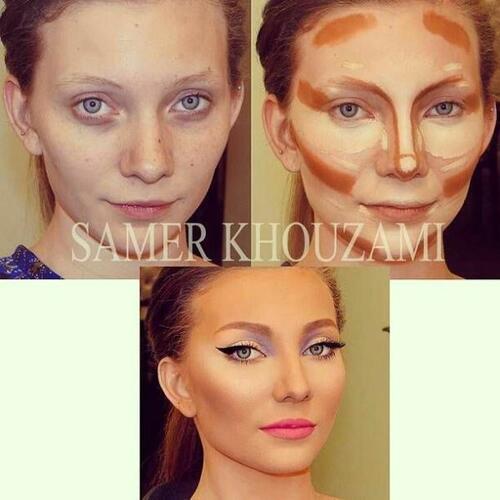Изумителни примери за пълна промяна с контуриране на лицето