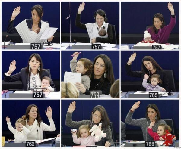 Малкото момиченце в големия Европейски парламент