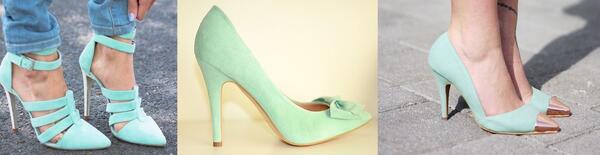 Пролетни тенденции в обувките: Ментово зелено