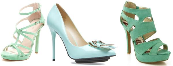 Пролетни тенденции в обувките: Ментово зелено