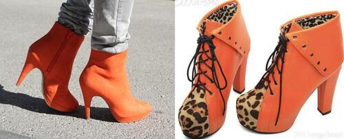 Пролетни тенденции в обувките: Искрящо оранжево