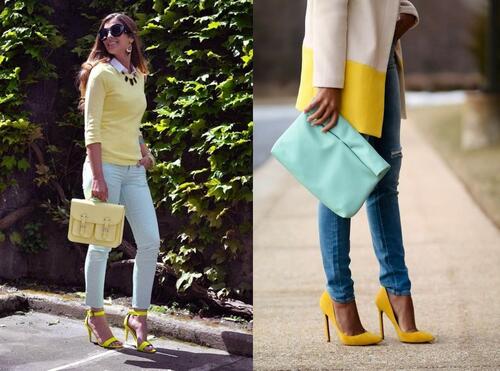 Пролетни тенденции: Очарователни визии с жълти обувки