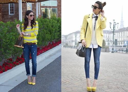 Пролетни тенденции: Очарователни визии с жълти обувки