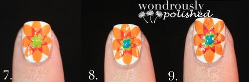 Изрисувайте ноктите си с пъстри цветчета