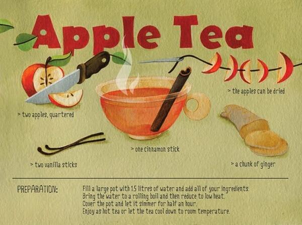 Кулинарно ателие: Полезен ябълков чай