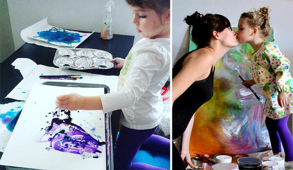 Майка превръща рисунките на 3-годишната си дъщеря в произведения на изкуството
