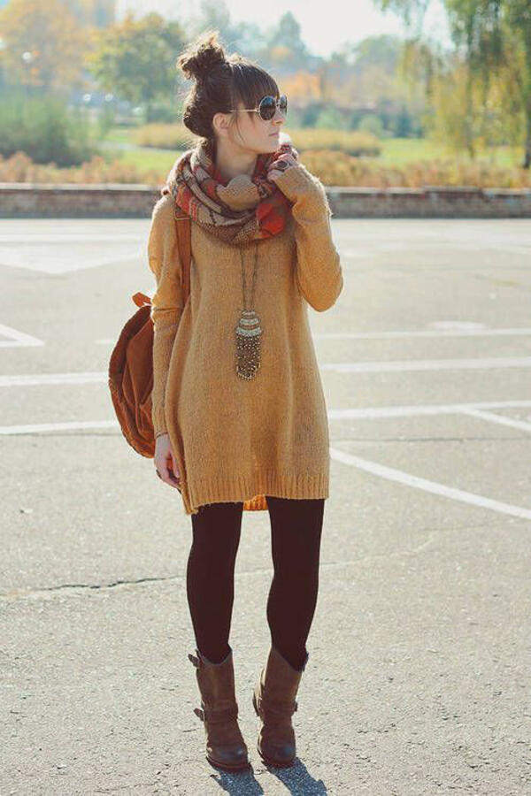 6 идеи за носене на модерната рокля тип "пуловер"