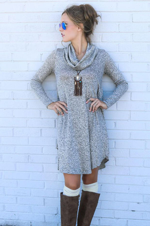 6 идеи за носене на модерната рокля тип "пуловер"