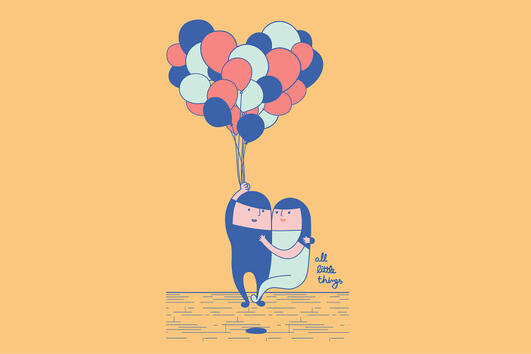Сладки илюстрации, показващи колко вълшебни са простичките неща в любовта!
