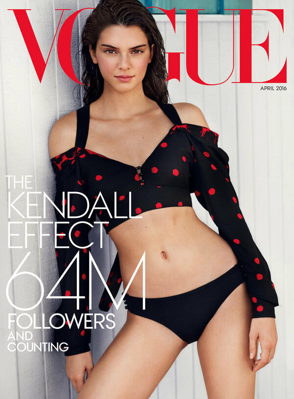 Само на 20, а толкова успешна: Кендъл Дженър на корицата на Vogue