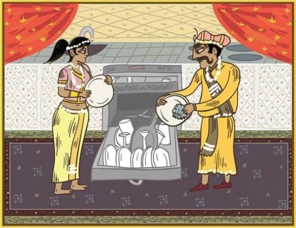 Комични илюстрации в стил Кама Сутра, показващи истинското лице на брака

