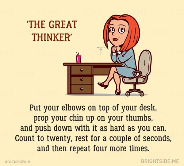 5 лесни упражнения, които можете да правите на бюрото в офиса
