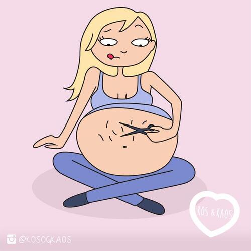 Проблемите, с които бременните се сблъскват всекидневно, показани в илюстрации