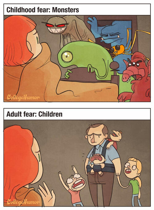 Страховете на децата срещу страховете на възрастните