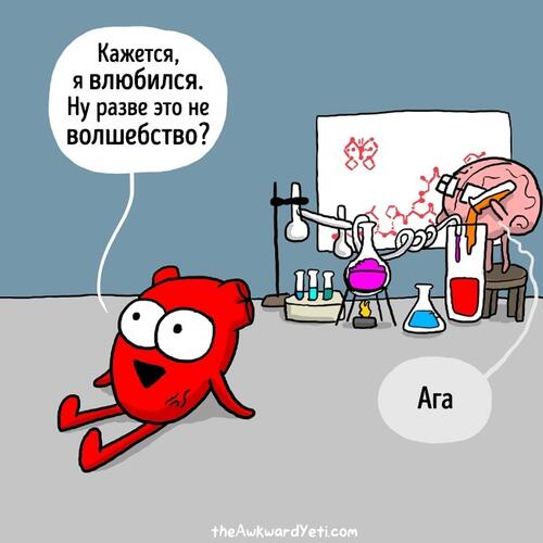 Разликите между сърцето и мозъка, представени в забавни илюстрации