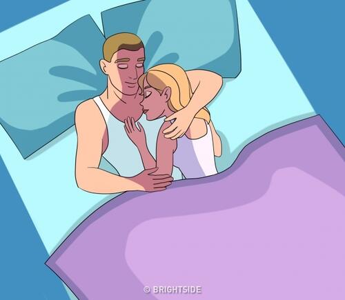 Какво говори позата на сън за връзката ви?