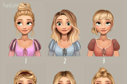 Как биха изглеждали косите на Дисни принцесите по различен начин