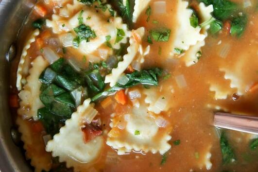 Рецепта за супа с равиоли 