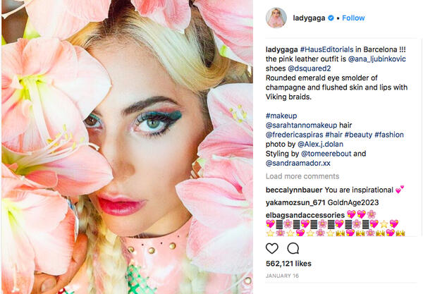 Лейди Гага стартира линия козметични продукти