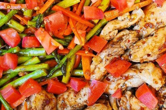 Ще ви представим рецепта за пиле със зеленчуци на тиган.