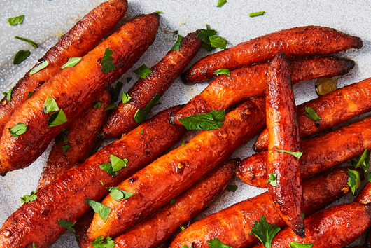Вкусни печени бейби моркови 