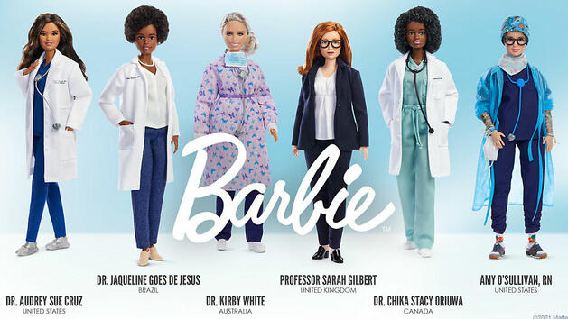 Барби създаде шест кукли в чест на медиците на първа линия в борбата с COVID-19