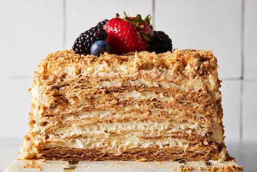 Лесна рецепта за торта Наполеон