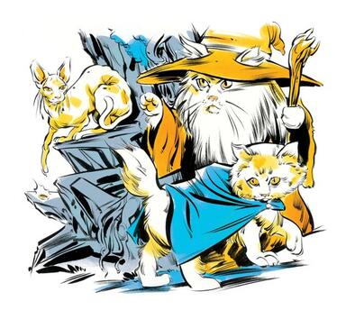 <p>"Властелинът на мустаците" от Kat Haz Kolorz: Задругата на котките, в която Фродо е "Furodo", а Гандалф - "Gandalfur" (от "fur" - козина).</p>