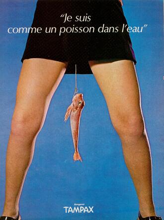 <p>"Чувствам се като риба във вода" - реклама на Tampax</p>