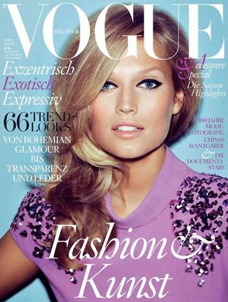 <p>Моделът Тони Гарн за септемврийския брой на немския Vogue</p>