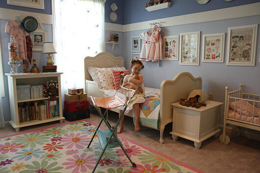 <p>Детска стая в стила на еклектичния колекционер</p>