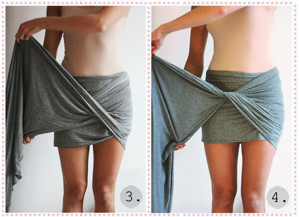 Направете си елегантна пола от шал