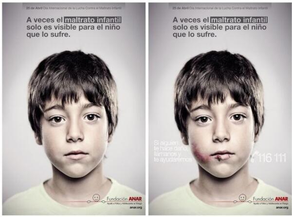 Умни плакати срещу детското насилие