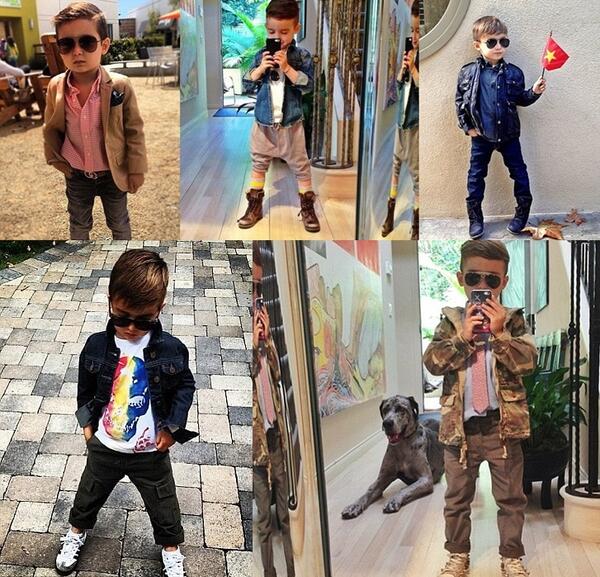 5-годишно момче се прочу със стила си