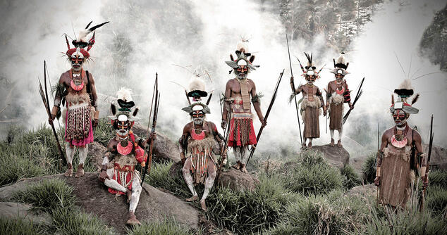 <p>Горока - още едно от войнствените племена на Папуа Нова Гвинея.</p>