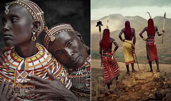 <p>Така изглеждат хората от племето самбуру в Кения.</p>