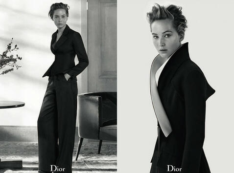 Натуралното е секси: Дженифър Лорънс без грим за Dior