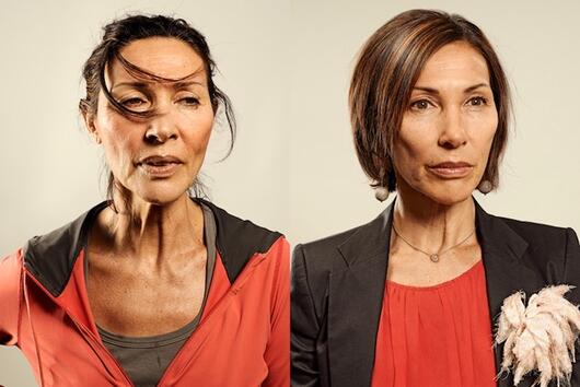Впечатляващи портрети на хора преди и след тренировка