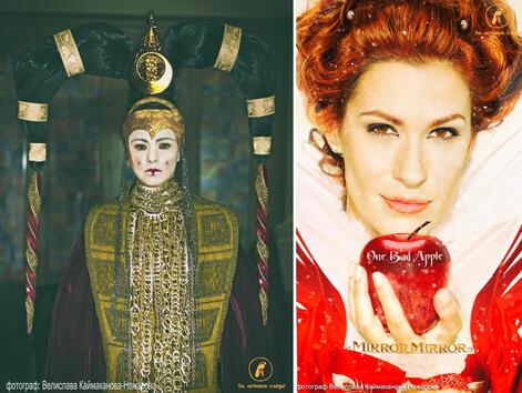 <p>Елена Петрова - принцеса Амидала и Теди Велинова - "Огледалце, огледалце"</p>