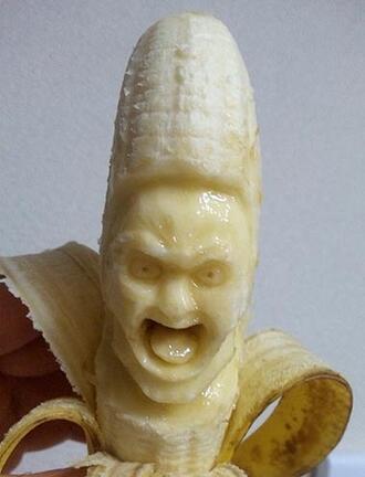 Реалистични скулптури, и то от банани