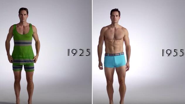 Еволюцията на мъжките бански костюми през годините