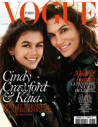 Синди Крауфорд позира за Vogue с 14-годишната си дъщеря
