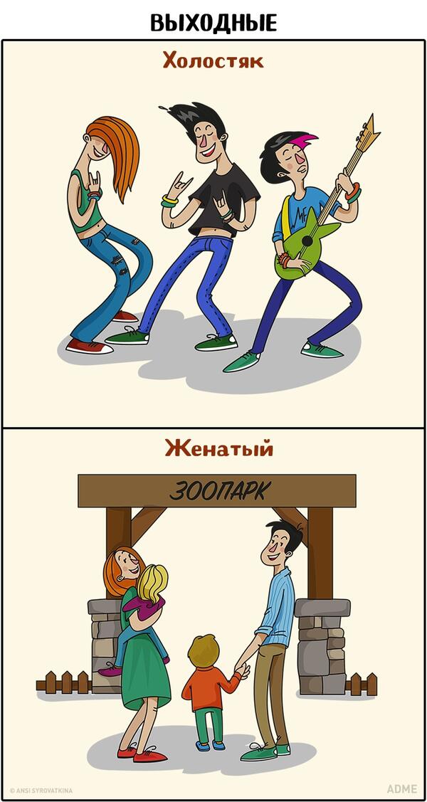 Преди и след: Как се променя живота на мъжа, след като се ожени?