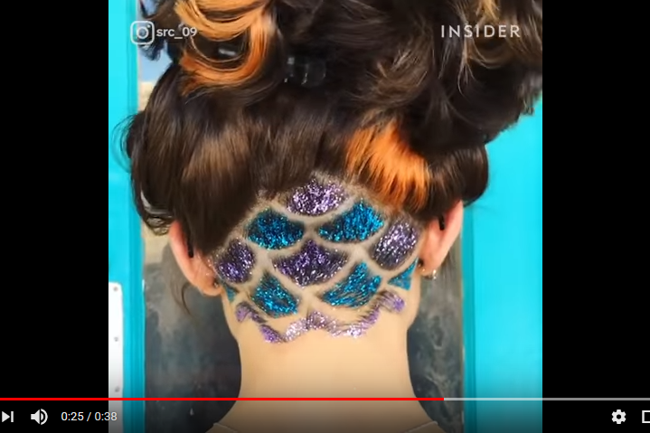 Скрити блестящи татуировки за коса, с които можете да разчупите