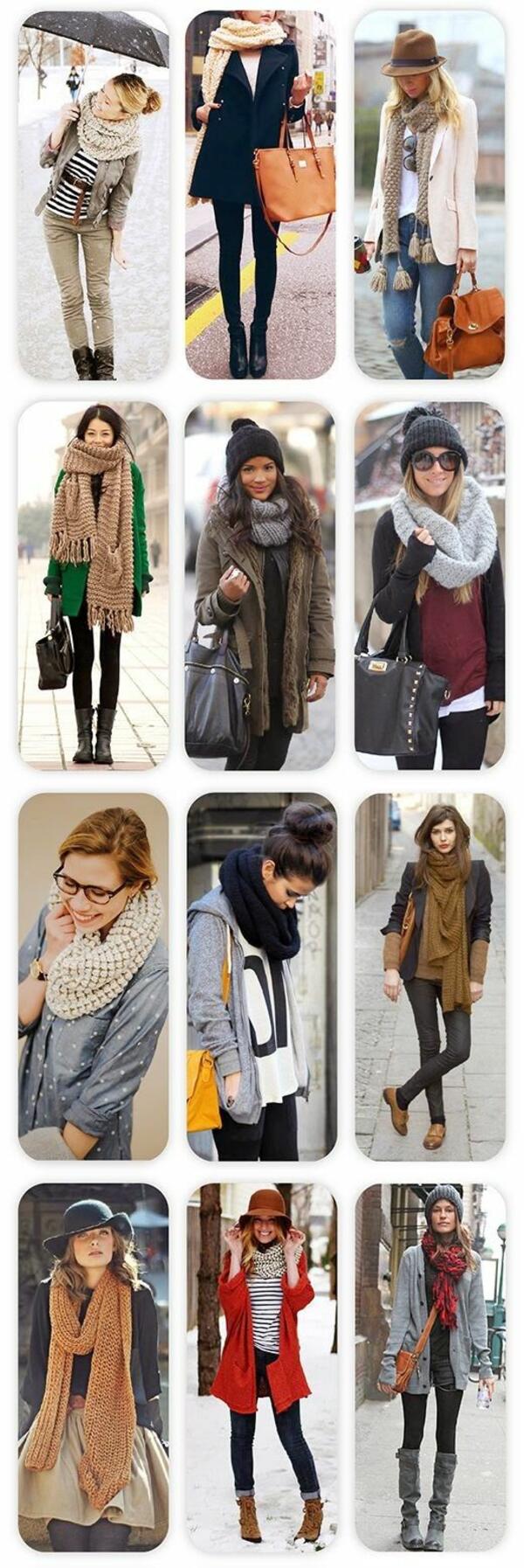 Как да носим различните видове шалове?