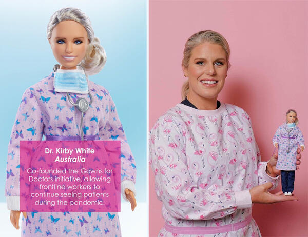 Барби създаде шест кукли в чест на медиците на първа линия в борбата с COVID-19