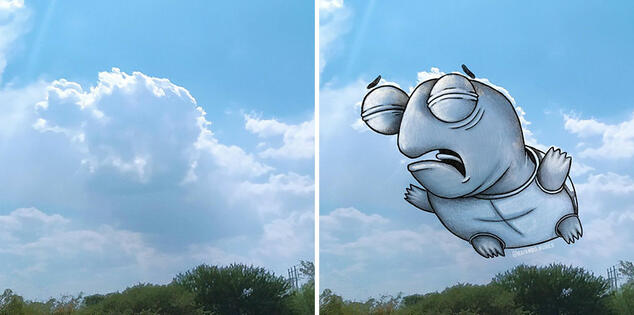 Илюстрации, вдъхновени от формите на облаците