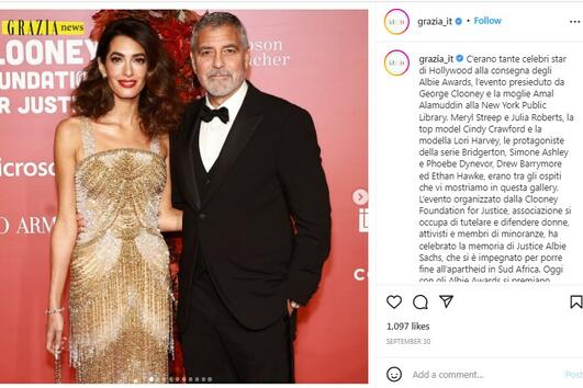 Джордж Клуни: "Целунах Джулия Робъртс пред жена си!"