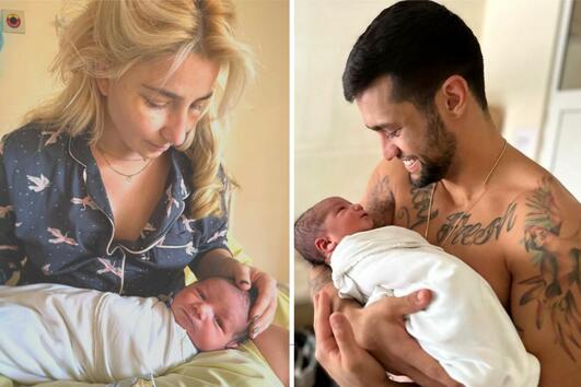 Сами Хосни и Мила Савова обявиха името и пола на бебето със сладка снимка в Instagram